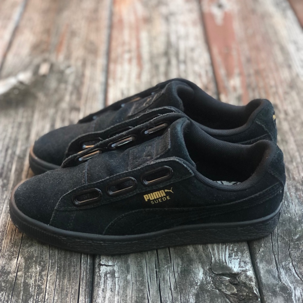 Puma Suede Heart Satin II Black